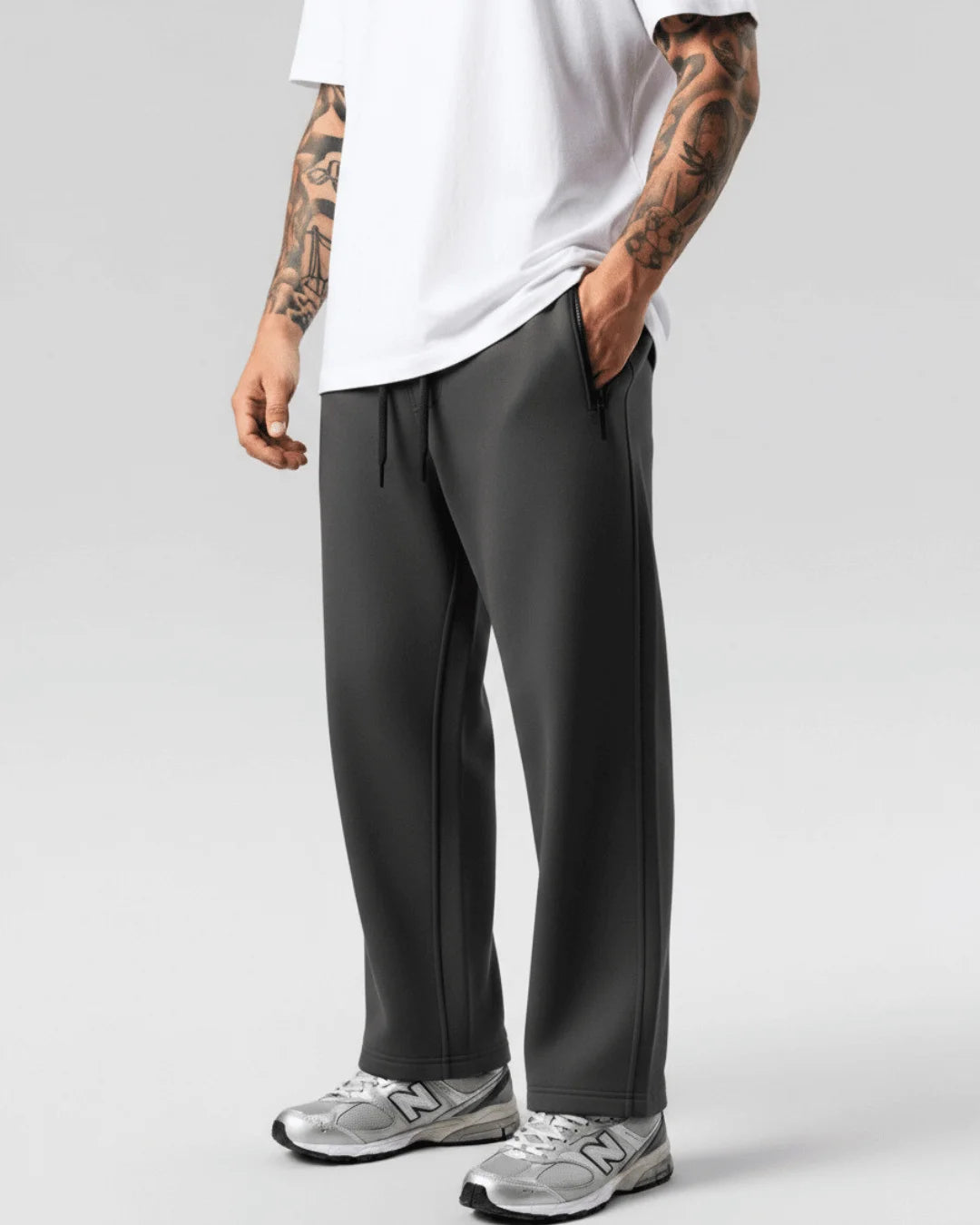 Jogger Bota Recta Cierres Laterales