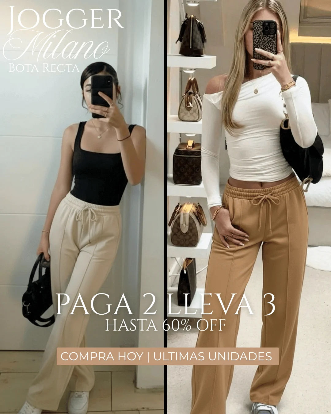 Jogger Milano™ Bota Recta Vena Centrada