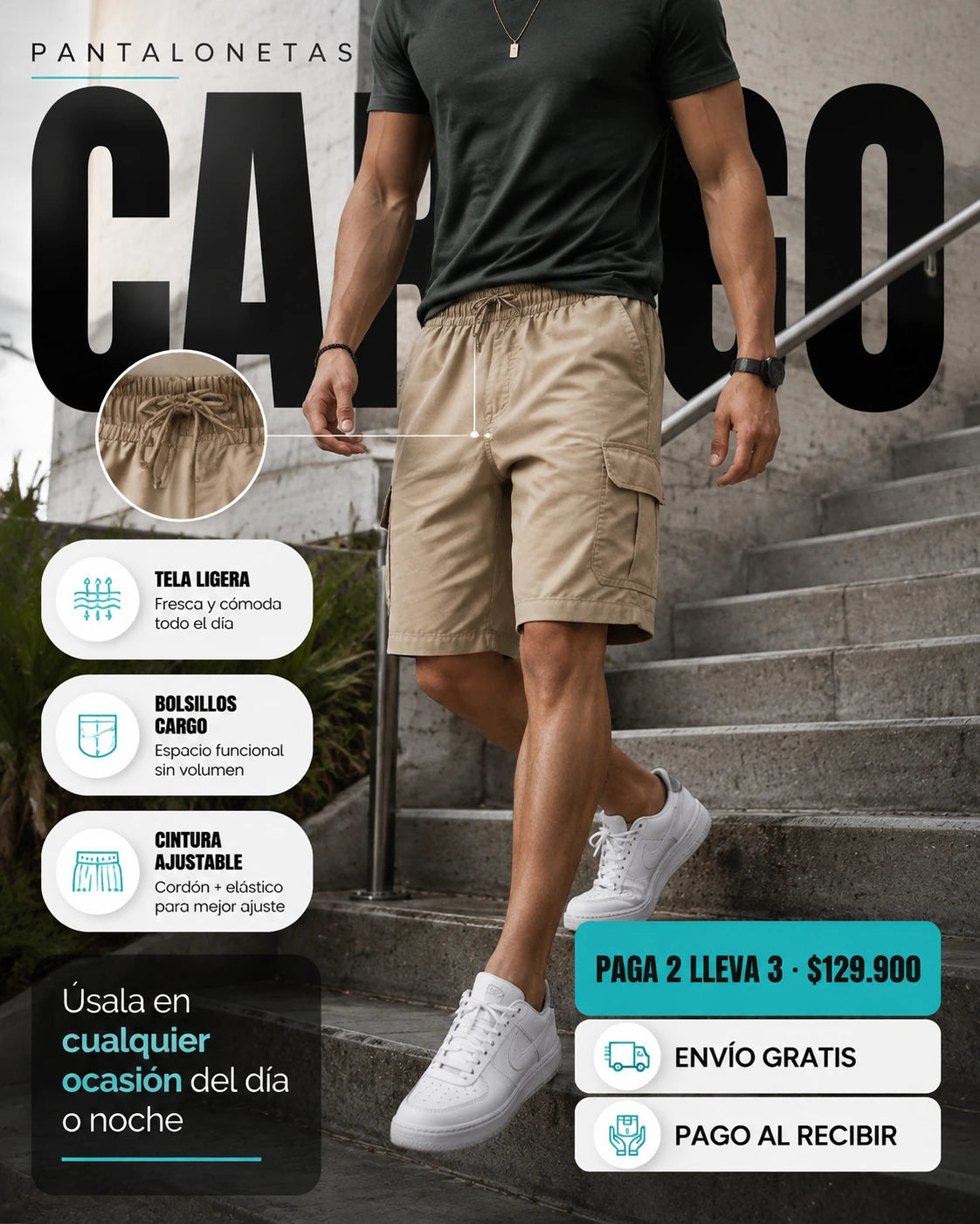 Pantaloneta Cargo
