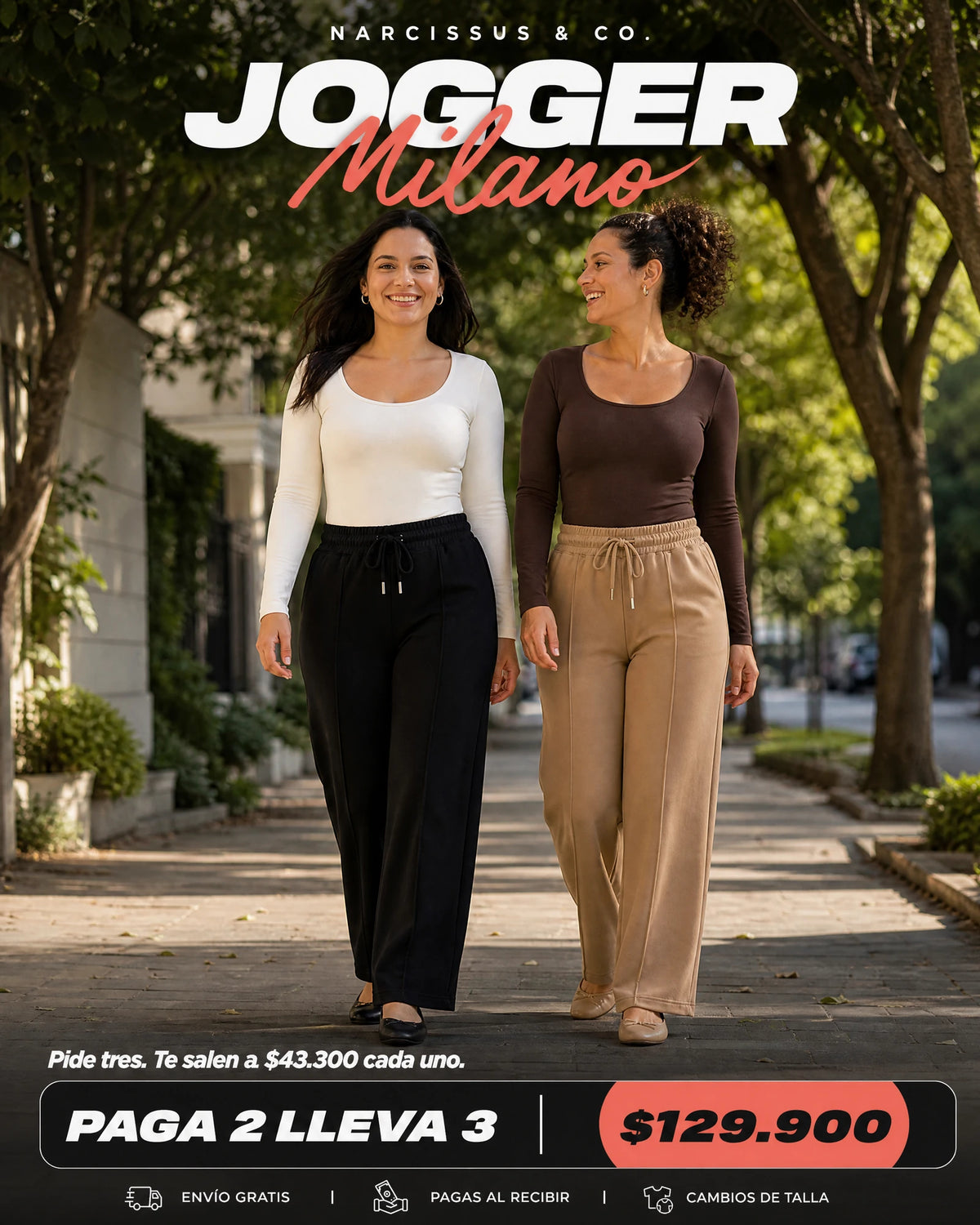 Jogger Milano para dama, oferta paga 2 lleva 3