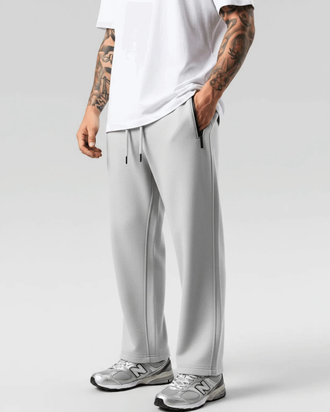 Jogger Bota Recta Cierres Laterales