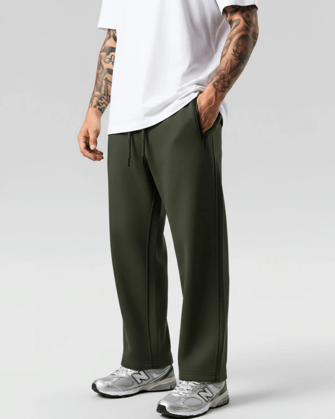 Jogger Bota Recta Cierres Laterales