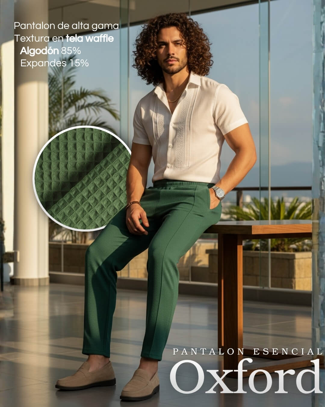 Jogger Oxford - Tela Galleta