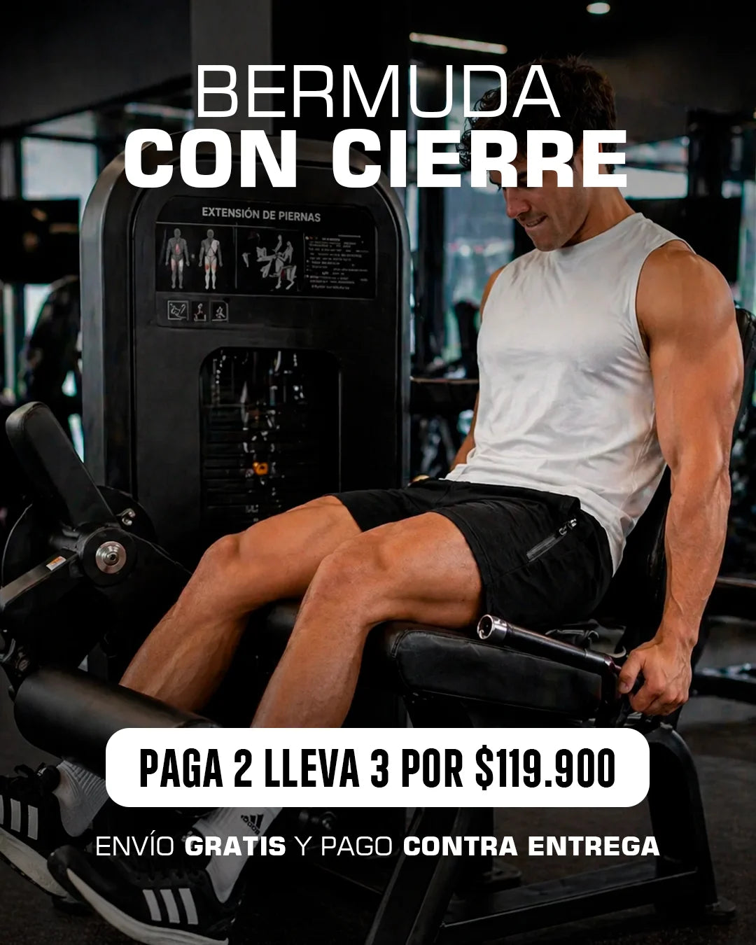 Bermuda Comfy™ Cierre Cubierto