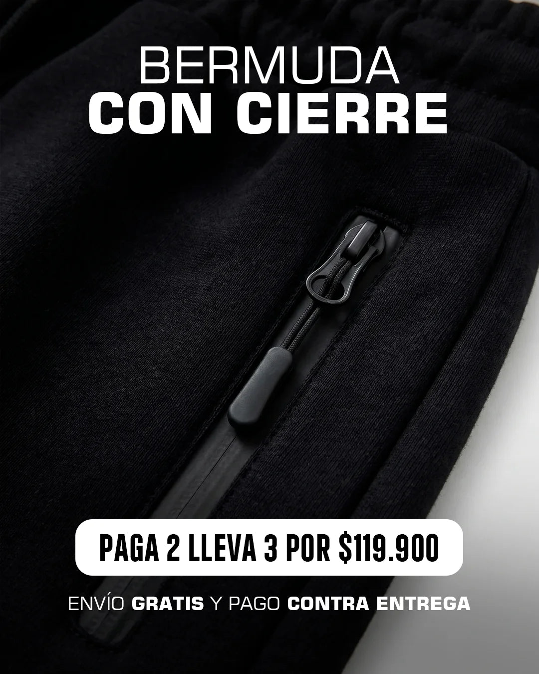 Bermuda Comfy™ Cierre Cubierto