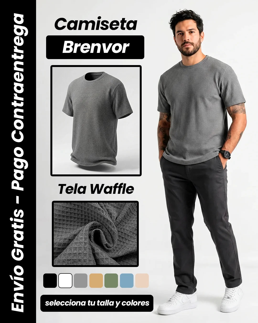 Camiseta Texturizada Brenvor