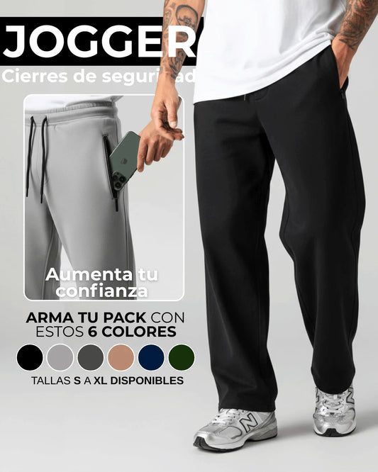 Jogger Bota Recta Cierres Laterales